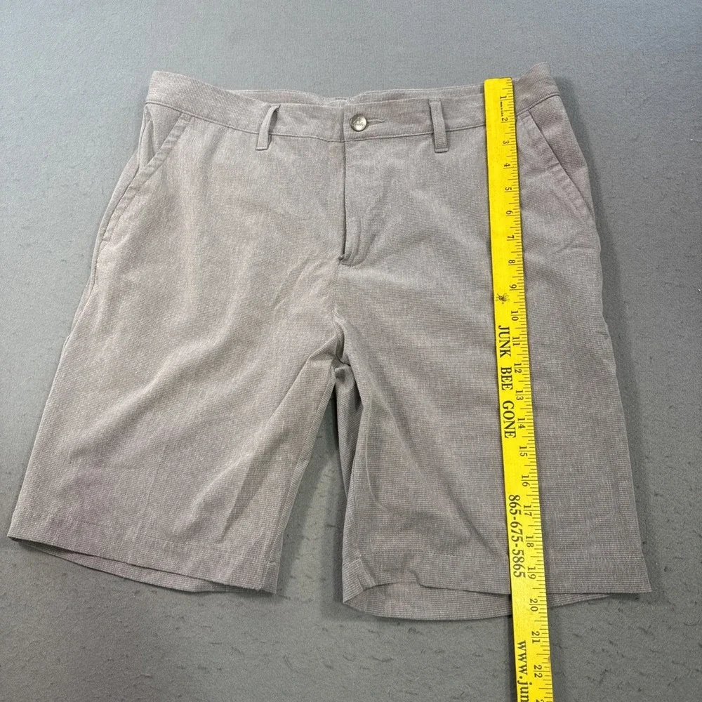 Adidas Shorts Mens 34 GRY TEXTURED  Climacool Golf Casual Lightweight Outdoor